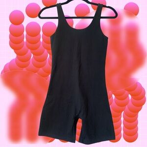 Black Bike Unitard by girlfriend collective